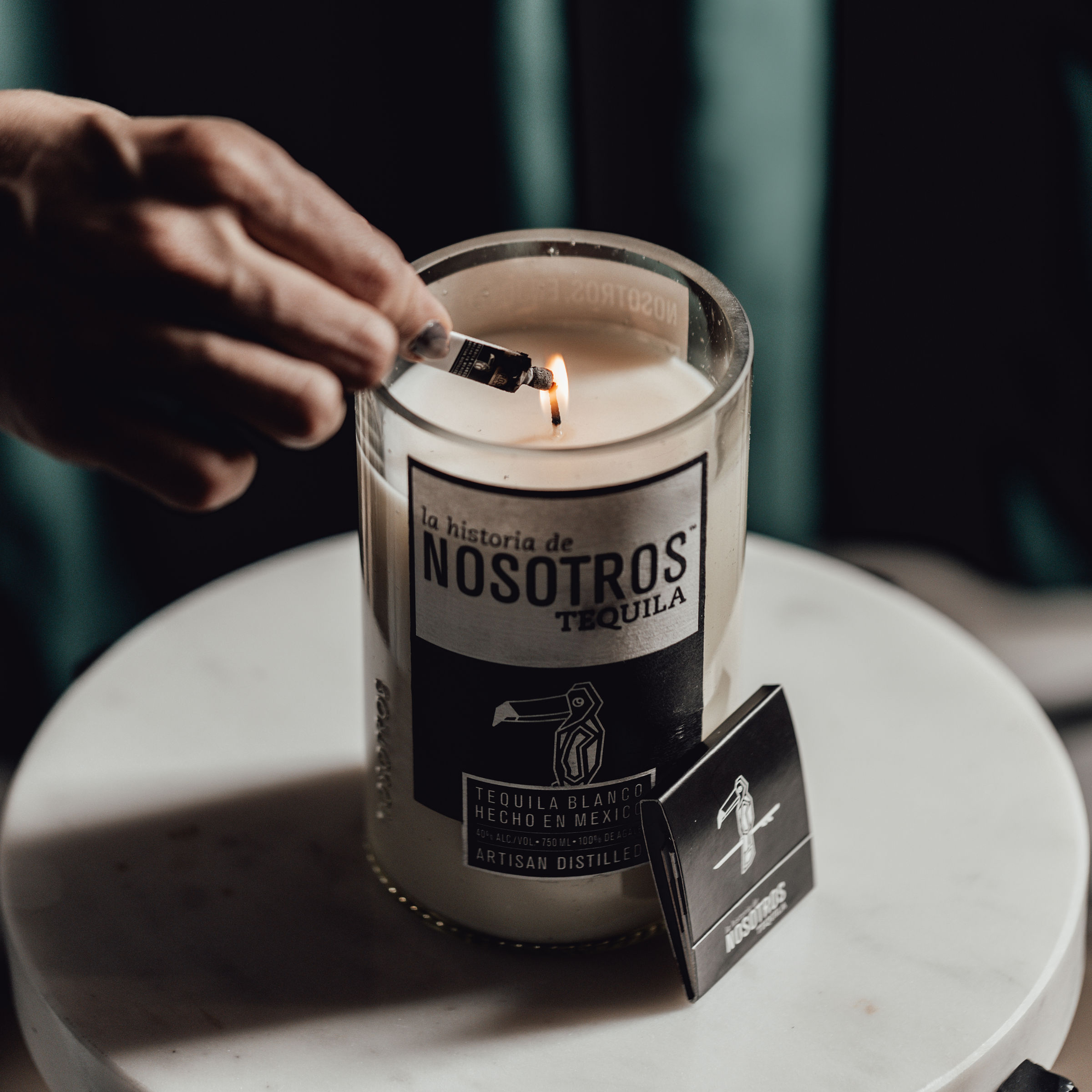 Nosotros Tequila Upcycled Soy Candle